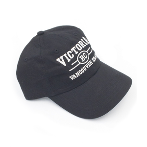black Victoria hat side view