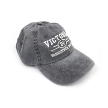 Load image into Gallery viewer, grey Victoria hat side view
