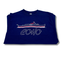 Load image into Gallery viewer, Coho Navy Stamp w/Ship on Back
