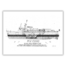Load image into Gallery viewer, Captain Jack's Greeting Card: MV Coho
