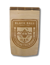 Load image into Gallery viewer, Black Ball Ferry Travel Cribbage Board with Badge Logo
