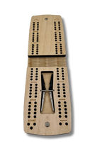 Load image into Gallery viewer, Travel Cribbage Board Retro Logo
