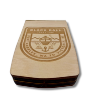 Load image into Gallery viewer, Black Ball Ferry Travel Cribbage Board with Badge Logo
