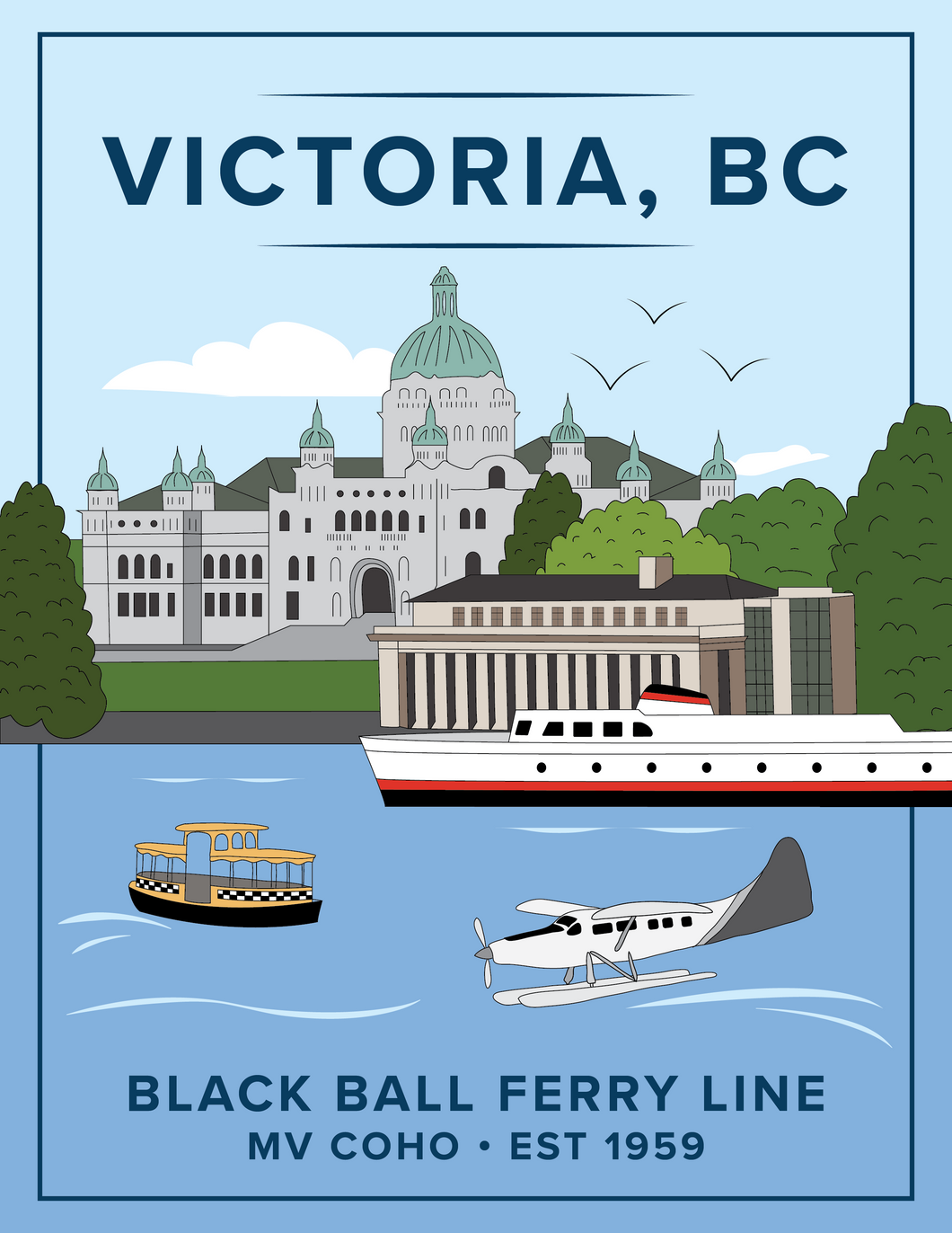 Victoria Inner Harbour Sticker