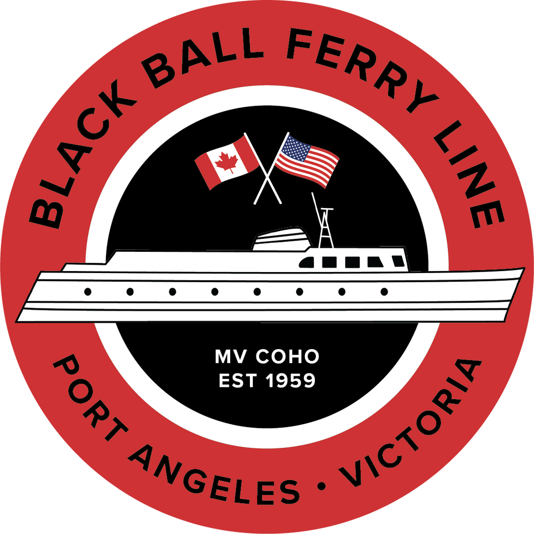 Black Ball USA Canada Sticker