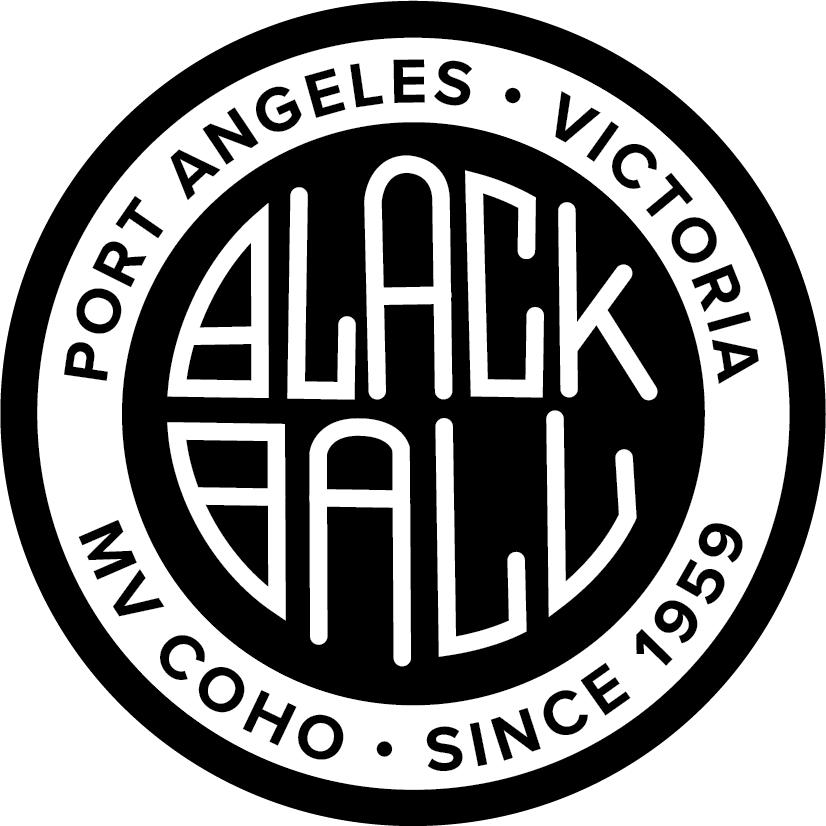 Black Ball Retro Sticker