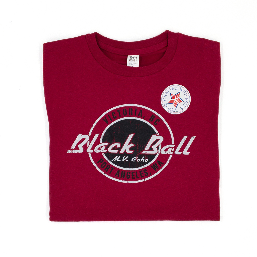 red Black Ball t-shirt