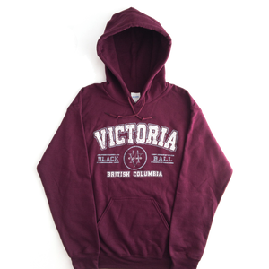 maroon Victoria hoodie