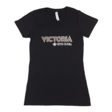 Load image into Gallery viewer, black women&#39;s Victoria t-shirt
