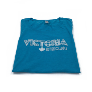 blue women's Victoria t-shirt folded